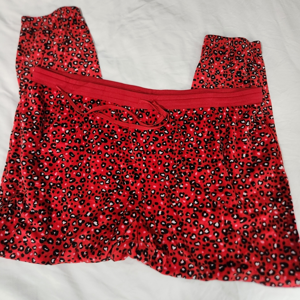 Red Leopard Print Pajama Pants So Soft